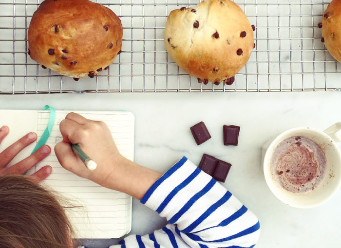 Recette des petits pains au lait et pepites de chocolat