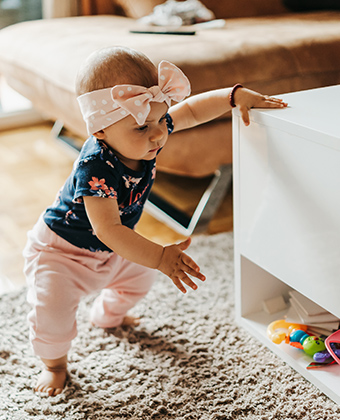 Motricité de bébé : exercices de 0 à 3 ans